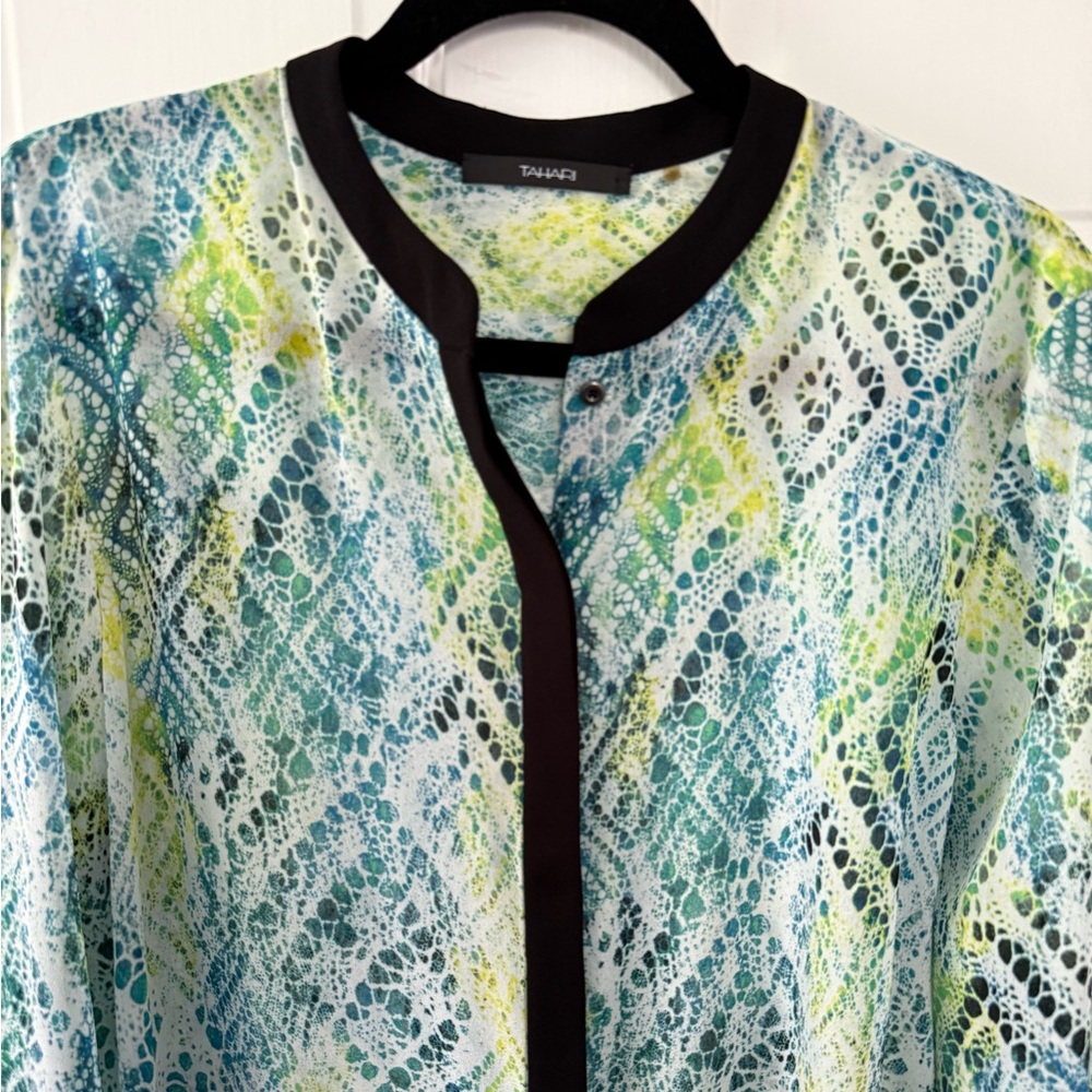 Tahari Multi Color Blouse - Picture 3 of 6
